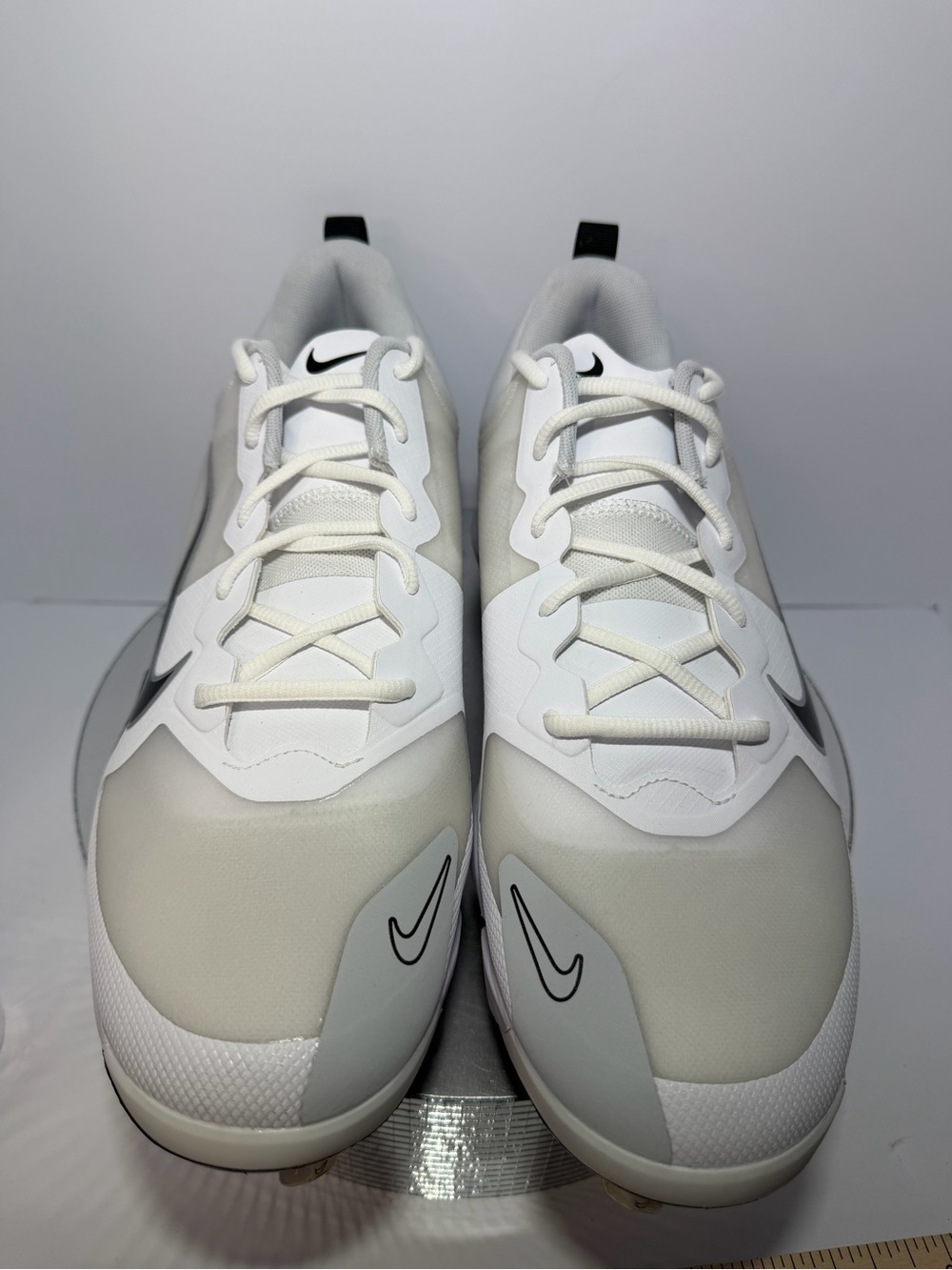 Nike White and Light Gray Athletic Trainers size 13 new w/out tags